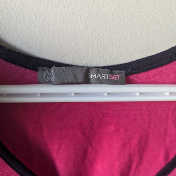 Smart Set Pink and Black Sleeveless Tank Top - Picture 2 of 3
